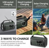 رادیو اضطراری و پاوربانک خورشیدی FY-52 با ظرفیت 27000 میلیآمپرساعت