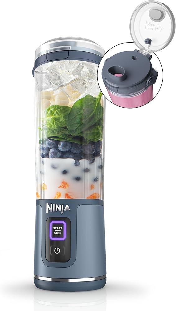 مخلوط‌کن شارژی قابل حمل  برند  Ninja Blast مدل BC151WH ظرفیت ۵۳۰ میلی‌لیتر