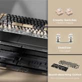 کیبورد مکانیکی ارگونومیک مدل RK-S70