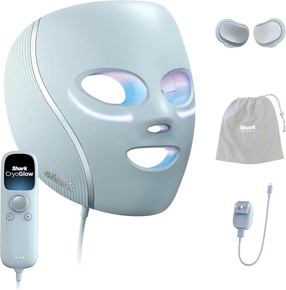 ماسک نوردرمانی LED صورت برندShark مدلCryoGlow FW312