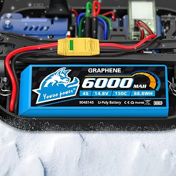 باتری و شارژر 14.8V 4S 6200MAH 45C LIPO Profuse
