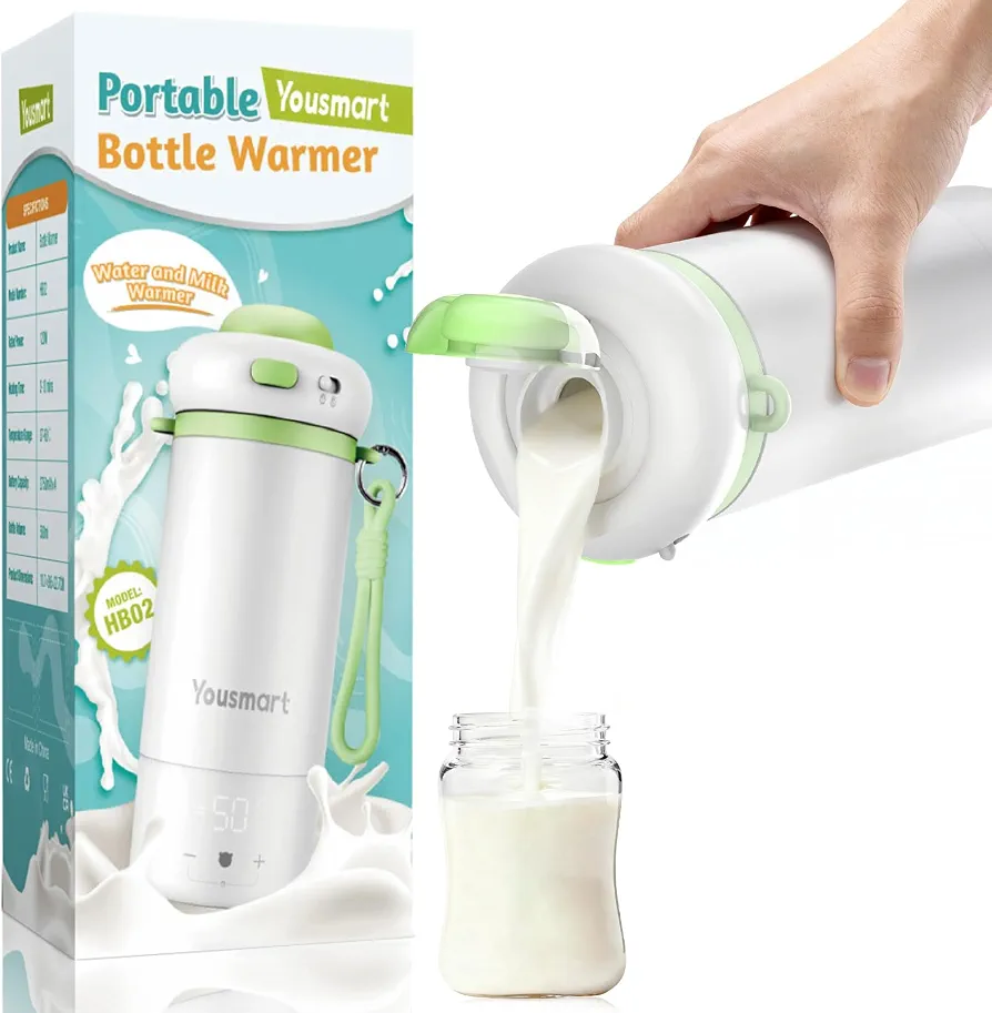 شیرگرم‌کن قابل حمل نوزاد برند Yousmart مدلHB02؛ همراهی کاربردی برای تغذیه کودک در سفر