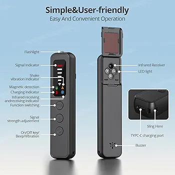 دستگاه تشخیص دوربین مخفی و ردیاب GPS سوهاپی مدل S502