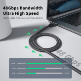 کابل HDMI 3.1 LcueGuk مدل LXM032M