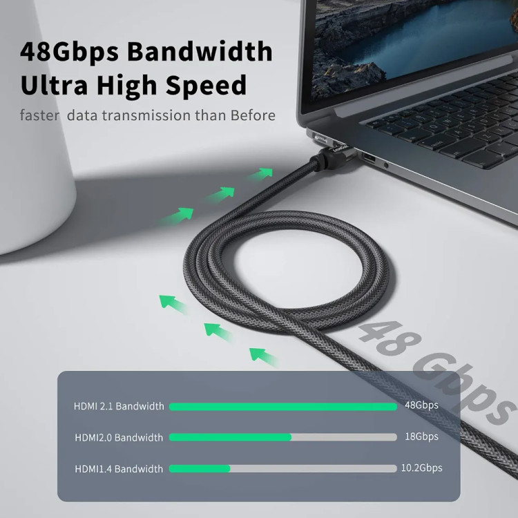 کابل HDMI 3.1 LcueGuk مدل LXM032M
