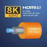 کابل HDMI 3.1 LcueGuk مدل LXM032M