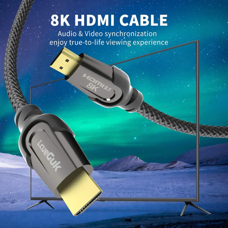 کابل HDMI 3.1 LcueGuk مدل LXM032M