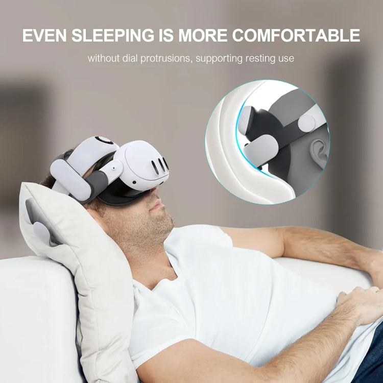 Head strap bobo vr s3 pro با سیستم تهویه بند پشت meta 3 v3s