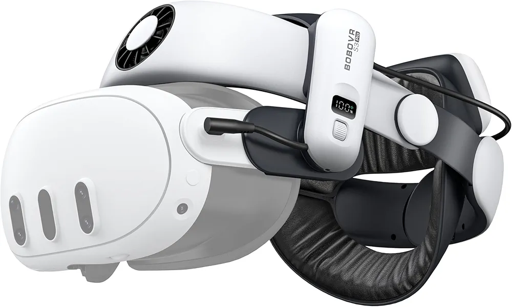 Head strap bobo vr s3 pro با سیستم تهویه بند پشت meta 3 v3s