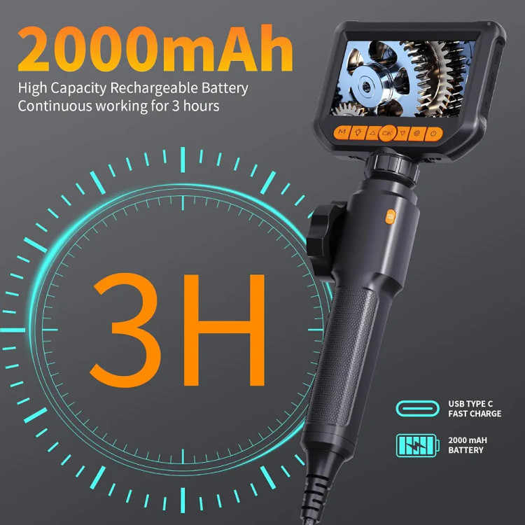 دوربین بازرسی بروسکوپی چرخشی ۳۶۰ درجه QIMIC با کیفیت 1080P