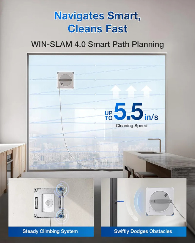 ربات شیشه پاک کن اکووکس مدل WINBOT W2 Pro