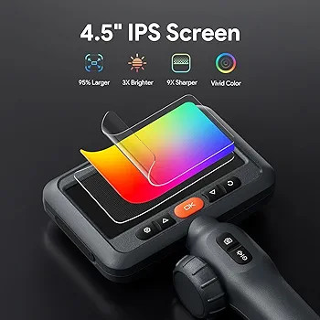 آندوسکوپ صنعتی دو لنزه برند DEPSTECH مدل DS650 با پروب قابل هدایت