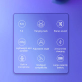 اسپیکر گردنی بلوتوثی Rockmia مدل EBS-905 با میکروفون و قابلیت مکالمه