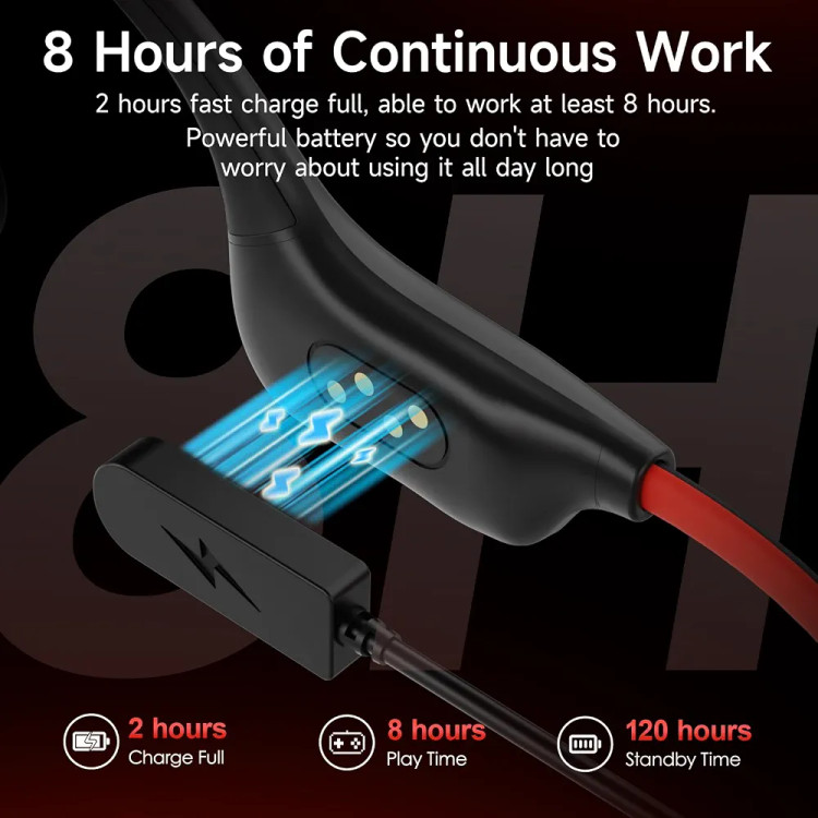 هدفون استخوانی ضدآب IFECCO مدل X27 با Bluetooth 6.0، حافظه داخلی 8GB