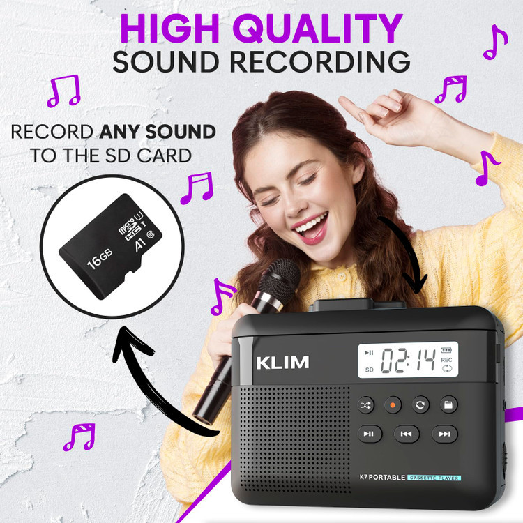 پخش و تبدیل کاست به MP3 مدل KLIM K7