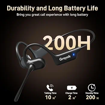 هدفون بلوتوثی اوپن ایر GREYOLK مدل V3 BLACK