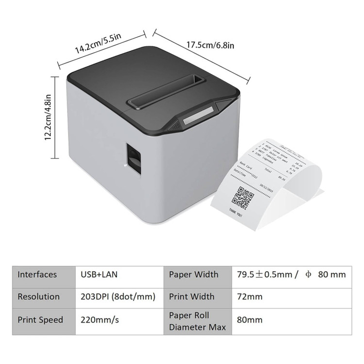 پرینتر حرارتی رسید POS-8370